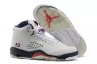 sport air jordan 5 retro basket jordan blance blue